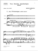 3 Odelettes Anacréontiques - Maurice Emmanuel - Partition